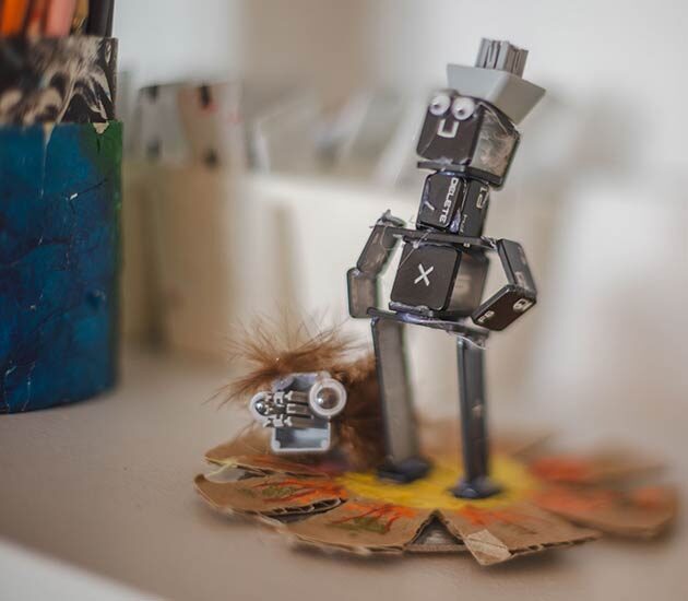 Art therapy combines creative expression (drawing, painting, etc) with conversation to explore emotions and experiences.
