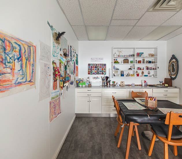 Artwork created during group art therapy in Sechelt, BC, or via Zoom, helping families and groups connect and heal